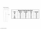 Trendy black grey striped women's pyjama pants, slim fit, size chart available