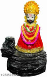 Decorative figurine, Khatushyam deity statue, colorful adornments