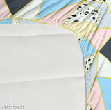 King-size Glace Cotton Elastic Fitted Double Bedsheet with 2 Pillow Covers, premium quality, lightweight & easy maintenance