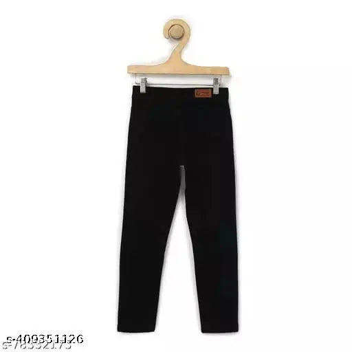 Black men's slim fit jeans