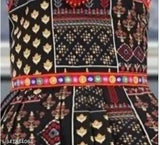 Stylish kids ethnic cotton blend anarkali dhoti pants, printed short sleeves top in various sizes (12-18 Months - 10-11 Years), Indian origin