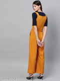 Women's polyester solid jumpsuit with inner fabric, short sleeves & solid net pattern - Indian-made fashion