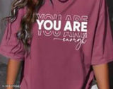 Trendy oversized printed t-shirt combo pack of two with bold white print