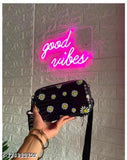 Trendy sling crossbody cosmetic purse in floral print design, for women