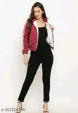 Lightweight polyester bomber jacket, modern fashion style, perfect for casual wear