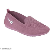 Synthetic textured ballet flats for women and girls - trendy casual slip-ons, India-made