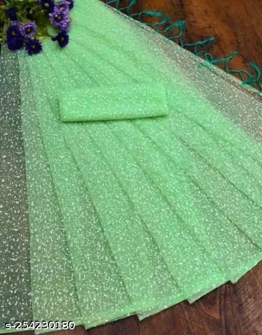 Bollywood net saree with printed pattern, single free size, Indian origin