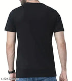 Printed half-sleeve men's t-shirt, polyester, multiple sizes available - Made in India