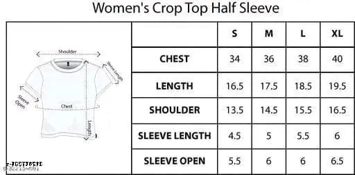 Printed crop Lycra t-shirt, trendy women's wear with short sleeves and round neck for casual outfits, perfect for daily use in India