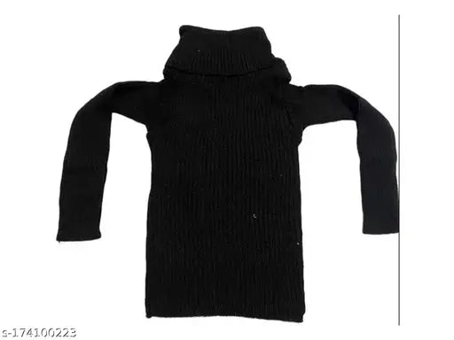 Woolen winter high neck sweater multipack for baby boys & girls (0-4 years), solid pattern, handmade Indian craft