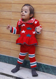Navjai Sweater Baby Woolen Sweater and Woolen Pajama Peach and Red Color Winter Wear Dress Long Sleeves Cloth Keep Warm for Baby Girls (1-2 Years Baby Girls)