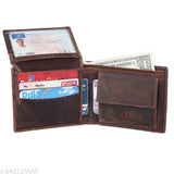 High-quality leather wallet combo for men - RFID protected, 2 compartments, solid pattern, gift boxed, Diwali/Christmas gift