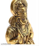 Hanuman ji Statue in metal, antique finish, traditional design, 6 cm (Brass)