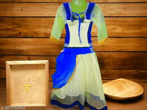 Embellished velvet and net lehenga choli for girls, trendy ethnic wear for special occasions