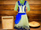 Embellished velvet and net lehenga choli for girls, trendy ethnic wear for special occasions