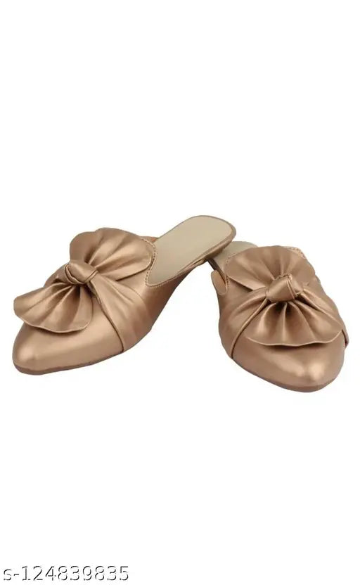 Leather Women's Lightweight Comfortable Slippers - Trendy Sandals with Soft Footbed, Open Back Design for Casual, Work, Travel, Party Wear