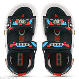 Waterproof breathable shoes for children, featuring a velcro closure, dark blue color, and summer-friendly design