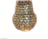 Gold metal OwlUllu showpiece decor, 9cm high for Feng Shui table decor or office/home gifting