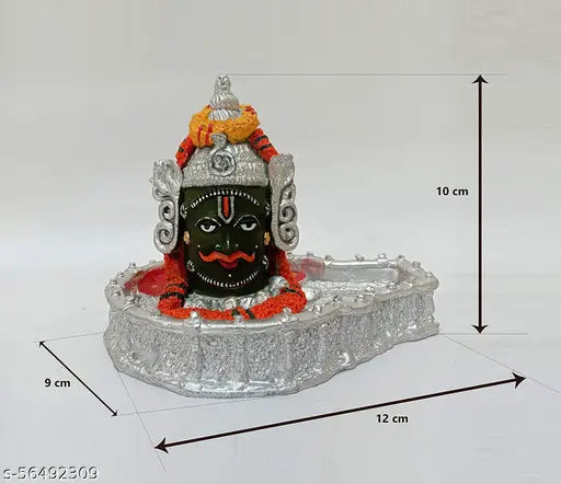 Multicolor Poly Resin Shivling Idol by Scalpto Mania, handcrafted Baba Mahakaaleshwar, for temple or car dashboard worship