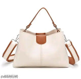 White leather women's crossbody purse
