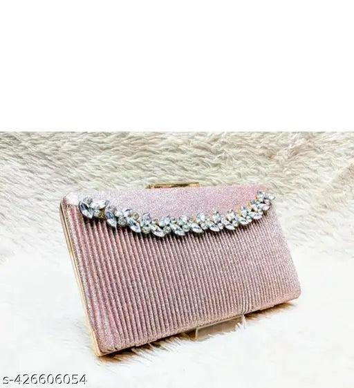 MISHA New fancy bridal clutch handwork, sparkly embellishments, elegant design
