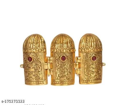 Metal Beautiful Ramdarbar Box, Indian handcrafted metal product, 8.5 x 9 x 14 cm