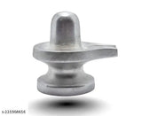 Golden Mercury Shivling Statue, 32gm for Jalabhishek. Indian temple artifact with dimensions: L-3cm, B-2cm, H-3cm