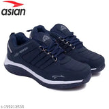 Sports running shoes for boys, white sole, lace-up closure