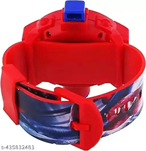 Red digital watch with wrist strap, designed for kids