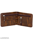 Solid faux leather Zhermack wallet, featuring 2 zip pockets, 5 card slots, and 2 currency compartments. High-quality accessory for men and women