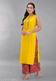 Rayon embroidered straight kurti, Clothy N Wave women's sleeveless style, available in various sizes from S to 5XL
