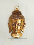 Metal Buddha hanging decorative showpiece for home office, Indian temple gift item