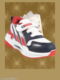 NCC Velcro walking shoes, blue and red with white soles