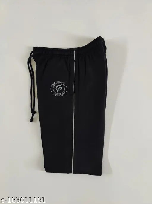Black woolen ladies lower pull-on pants