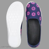 Synthetic printed ballerinas, AKTS Bellies For Women PACK OF 1 - Indian slip-on shoes for women (IND-5, IND-6, IND-7, IND-8)