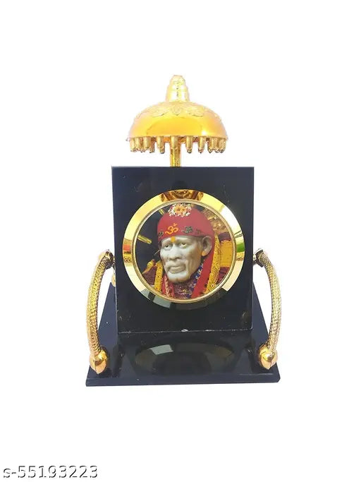 Sai Baba acrylic dashboard stand, Indian car automobile showpiece art form