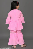 Pink lace children's outfit set