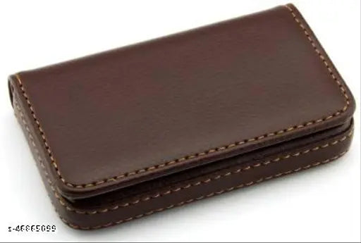 Classic World Faux Leather ATM Card Holder, trendy men's wallet, holds 15-20 visiting cards or 6-8 debit/credit cards, compact for on-the-go use, magnetic closure, made in India