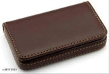 Classic World Faux Leather ATM Card Holder, trendy men's wallet, holds 15-20 visiting cards or 6-8 debit/credit cards, compact for on-the-go use, magnetic closure, made in India