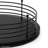 Black metal kitchen utensil holder, adjustable, with black handles and clear lid, holds multiple items