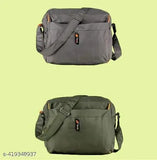 Unisex sling bag with a cross-body strap, washable, available in a combo pack of two. Multipurpose handbag suitable for men and women