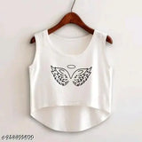 Delux Look Branded premium cotton Sandoo top, sleeveless printed net design in Cotton Blend, India origin