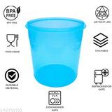 Multipurpose grocery storage container pack of 6, with a variety of capacity options including 7L, 4L, and 12L, ideal for home kitchen use, available in blue, red, and clear colors
