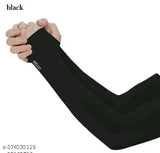 Stylish cotton sun visor cap & fingerless arm sleeves combo pack for men and women, trending for sports and casual wear, solid color design