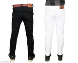 Denim jeans pack for men - solid fashionable 2-pack, sizes 28, 30, 32, 34, and 36 inches, India origin