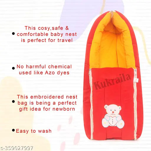 Velvet-sleeve printed net unisex baby sleeping bed, portable bassinet for co-sleeping and new born to 9-month infants