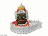 Multi-colored poly resin Shivling Idol by Scalpto Mania, Baba Mahakaaleshwar for temple worship, car dashboard