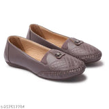 Synthetic leather bellies for women and girls, perforated slip-on style - trendy ethnic fashion footwear from VLANCO India