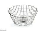 Akaya Creations stainless steel dish drainer, round basket for kitchen, 9" height, diameter 20