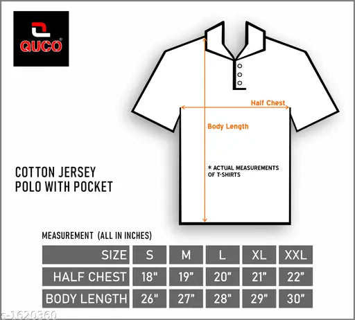 Cotton pocket polo T-Shirts combo, solid design for men's casual wear, made in India